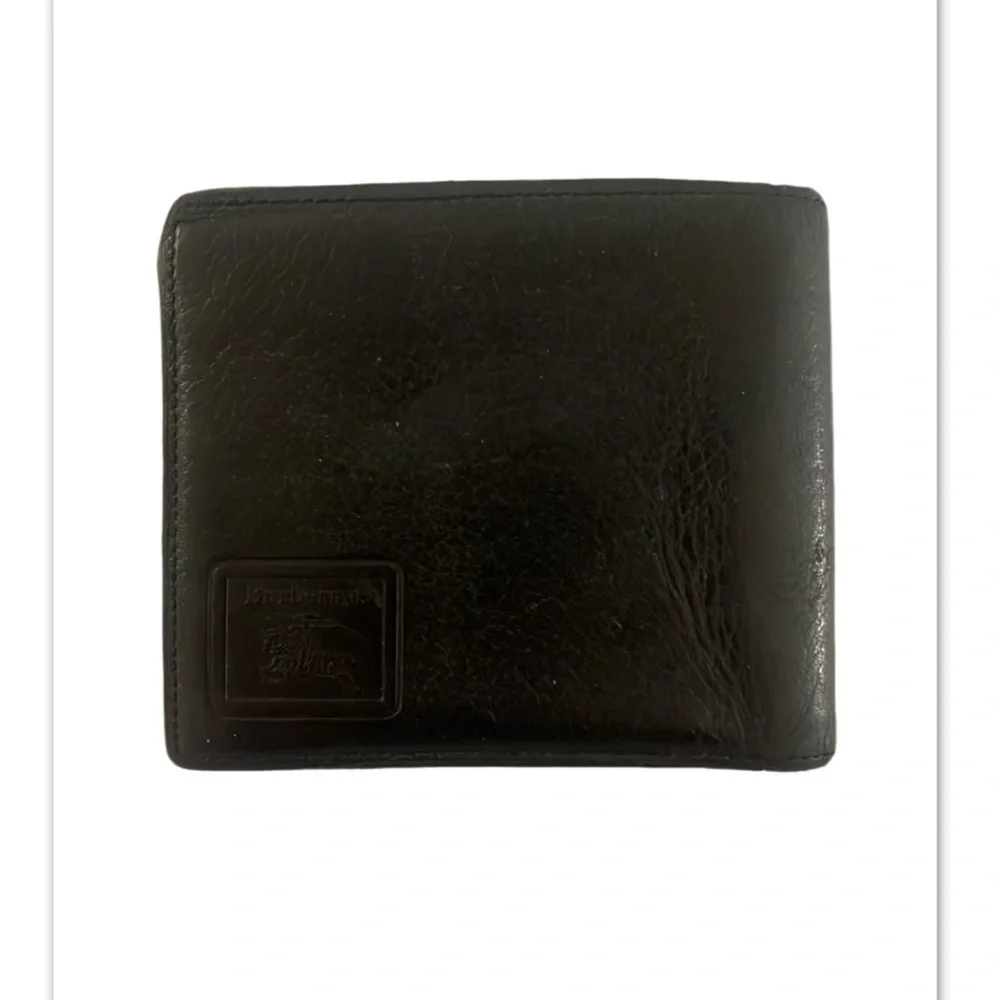 Burberry Bi Fold Wallet Men Black Authentic “Clean”